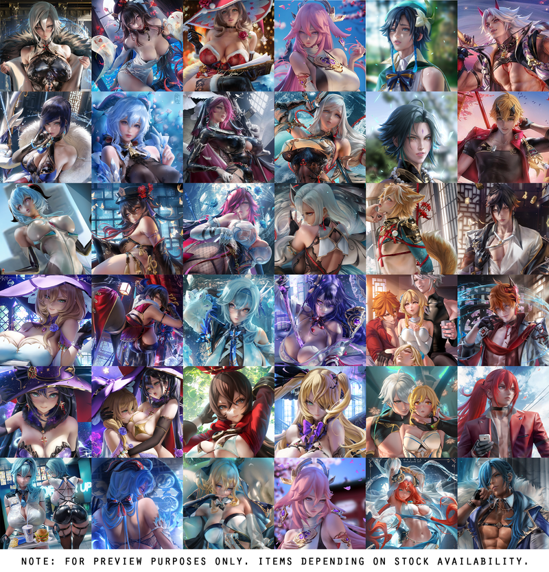 Genshin Impact Mystery Poster Bundle