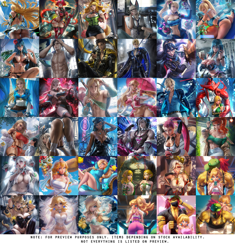 Nintendo Mystery Poster Bundle