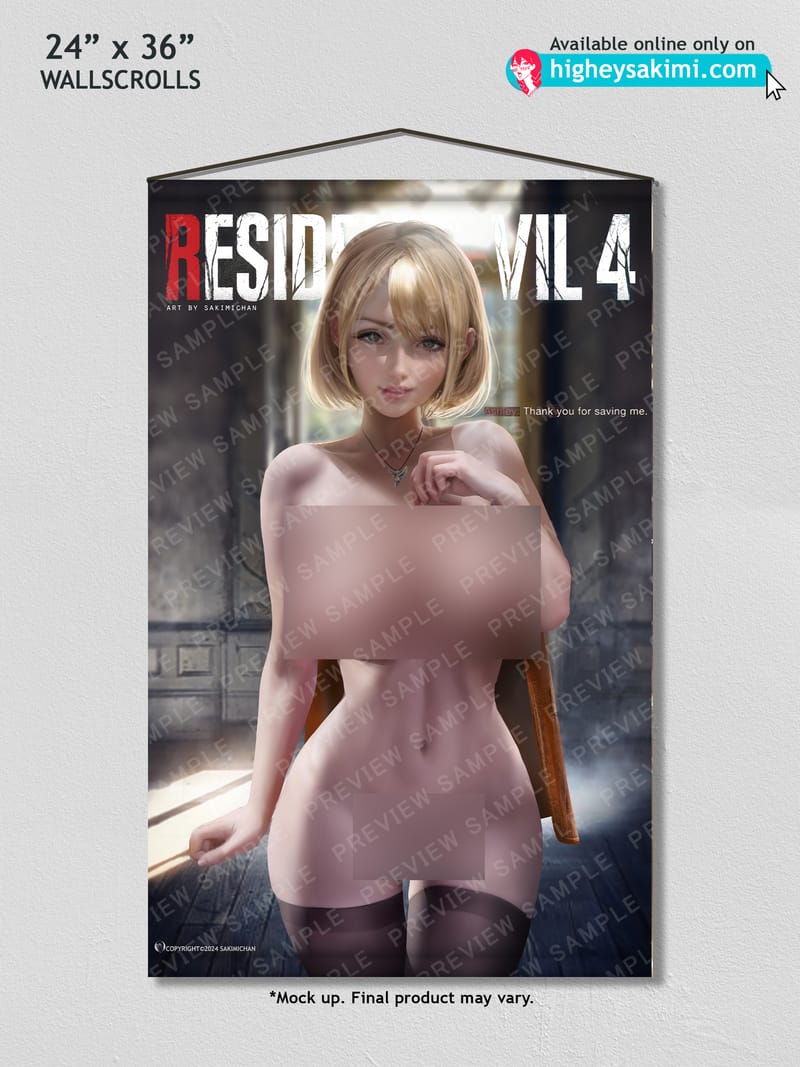 Ashley Grahams NSFW Wall Scroll