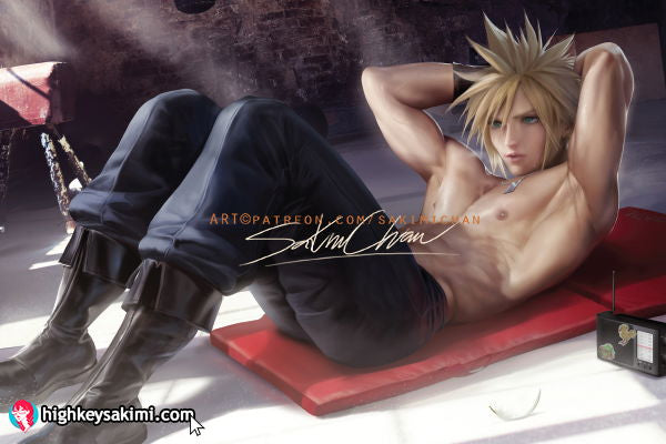 Final Fantasy 7 Cloud sit-up Poster #157