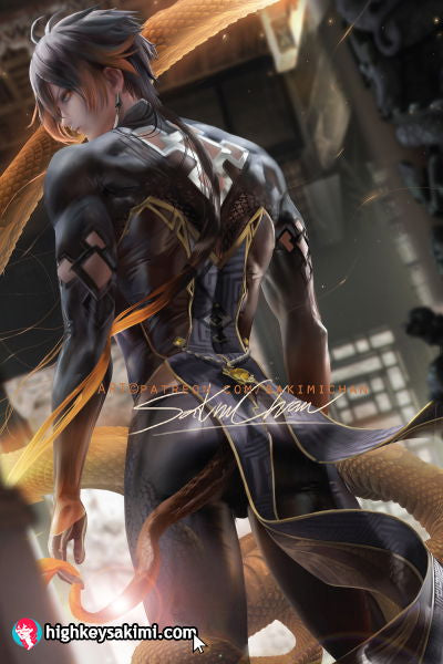Genshin Impact: zhongli back poster #281