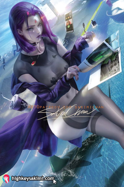 Raven on Vacation Poster v2 #372