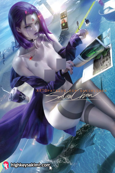 Raven on Vacation NSFW Poster #N234