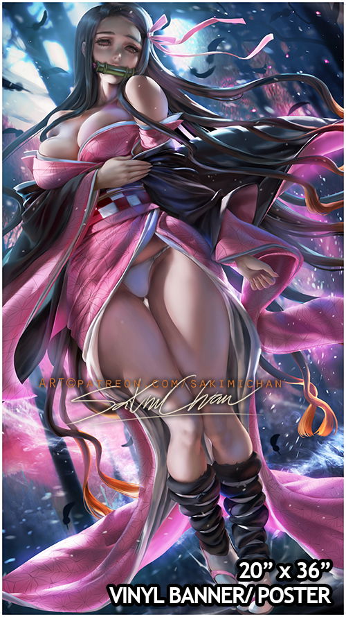 Nezuko Large Vinyl Poster SFW