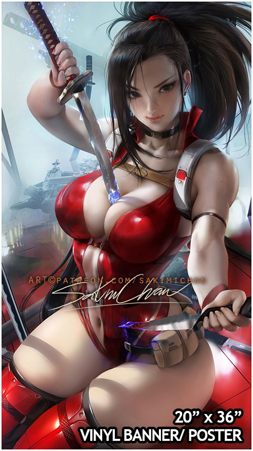 Momo Large Vinyl Poster SFW