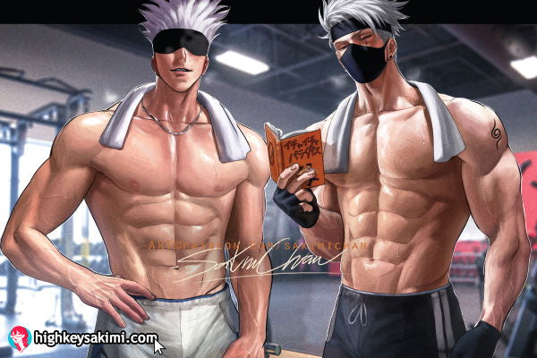 Gym Bros: Gojo & Kakashi Poster #720