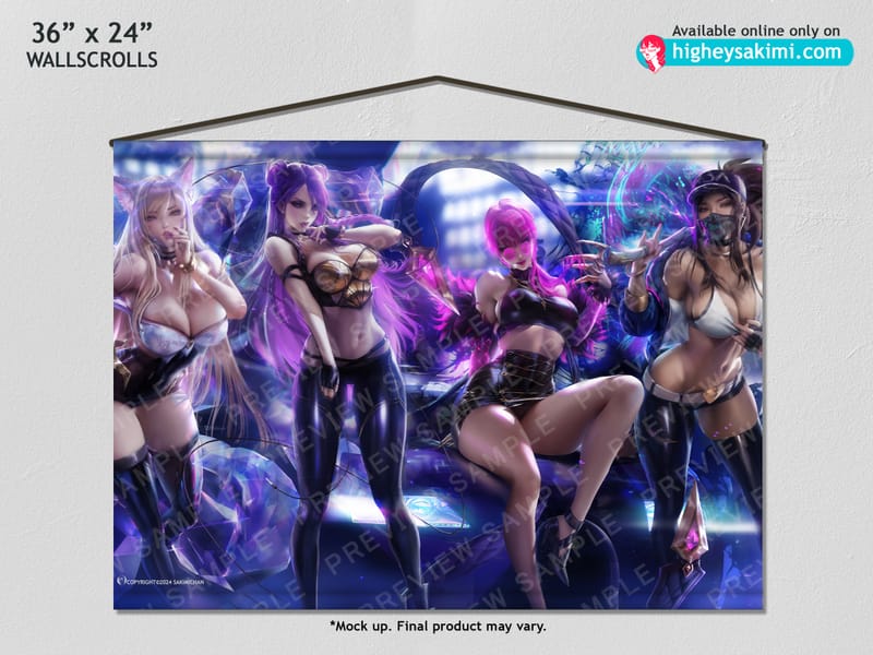 KDA Set Wall Scroll