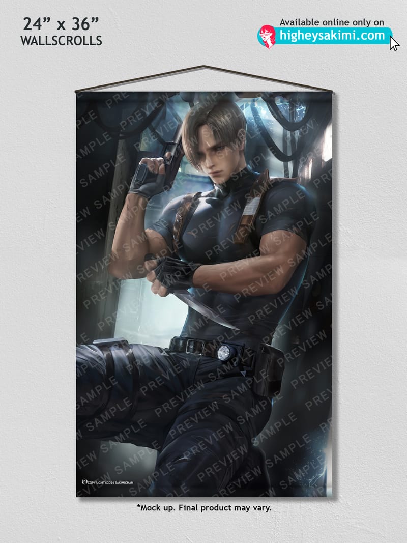 Leon Kennedy Wall Scroll