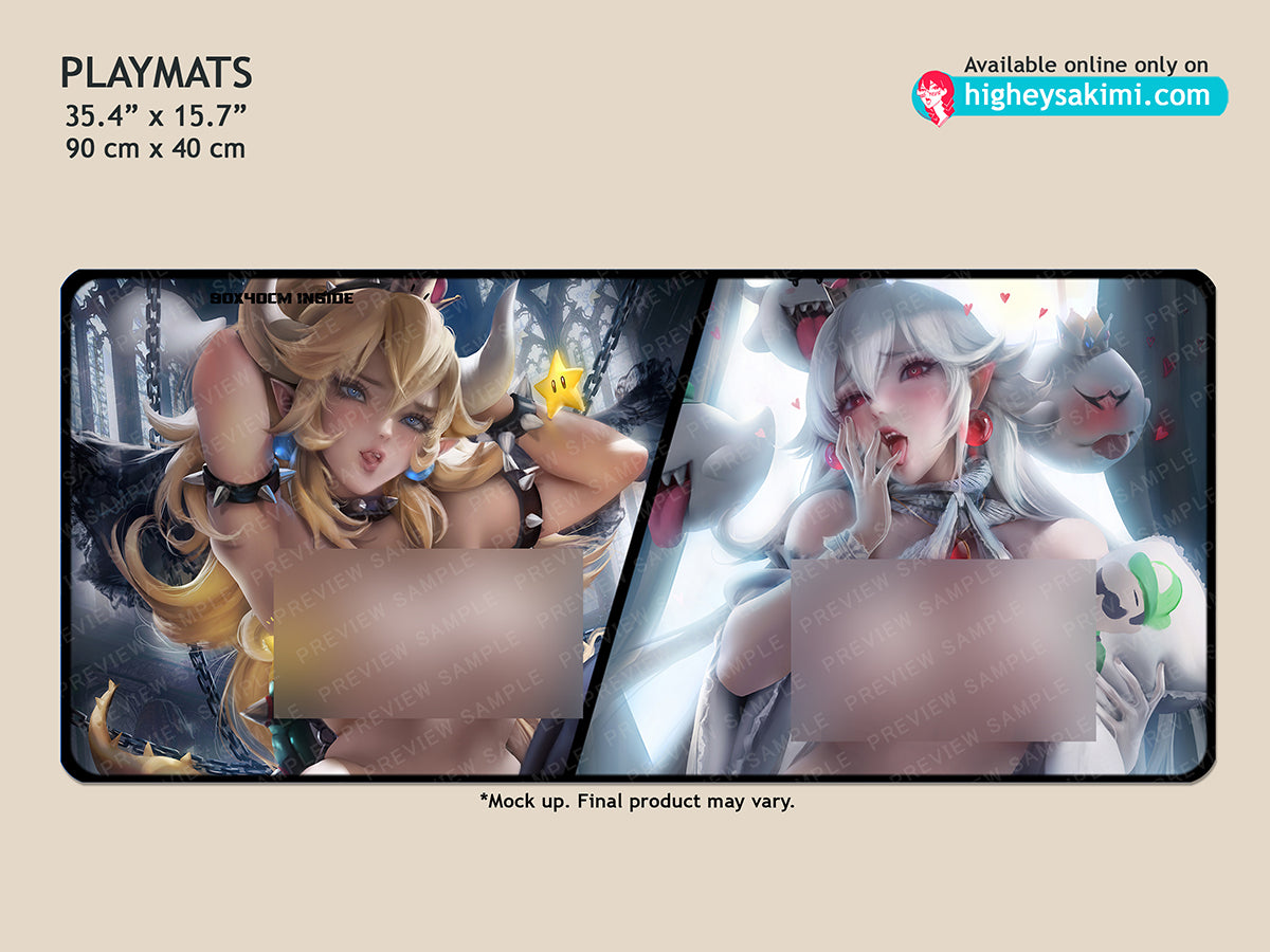 Bowsette x Boosette NSFW Playmat