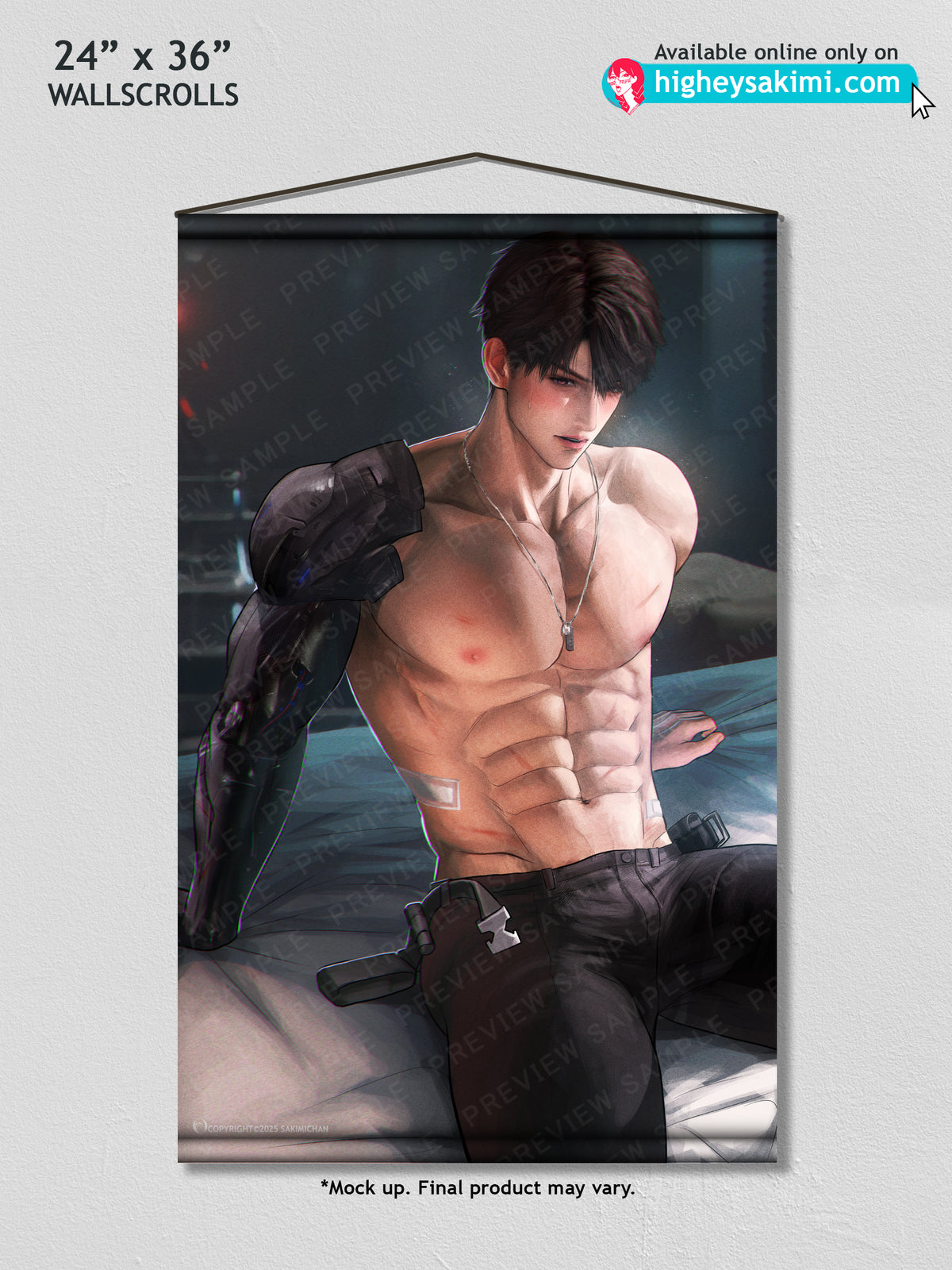 Caleb Mech Arm Wall Scroll