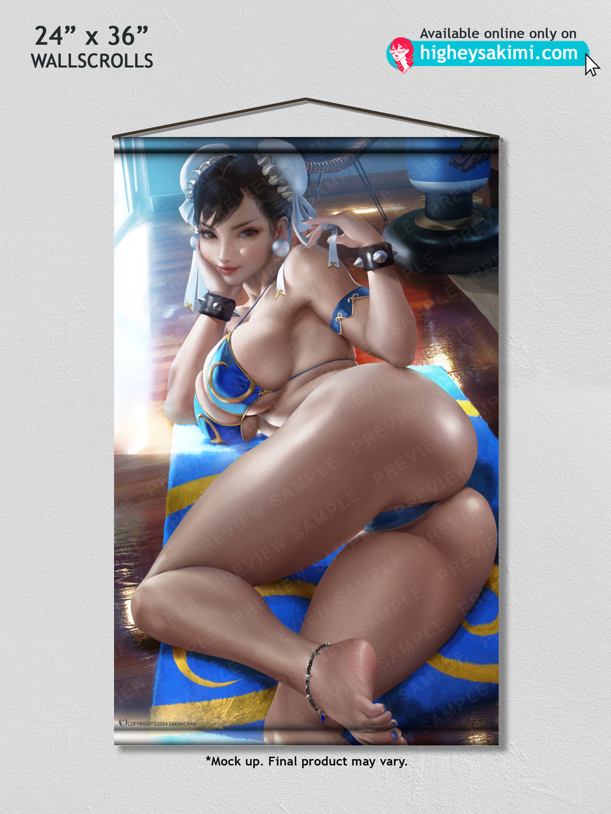 Chun Li Bikini Wall Scroll
