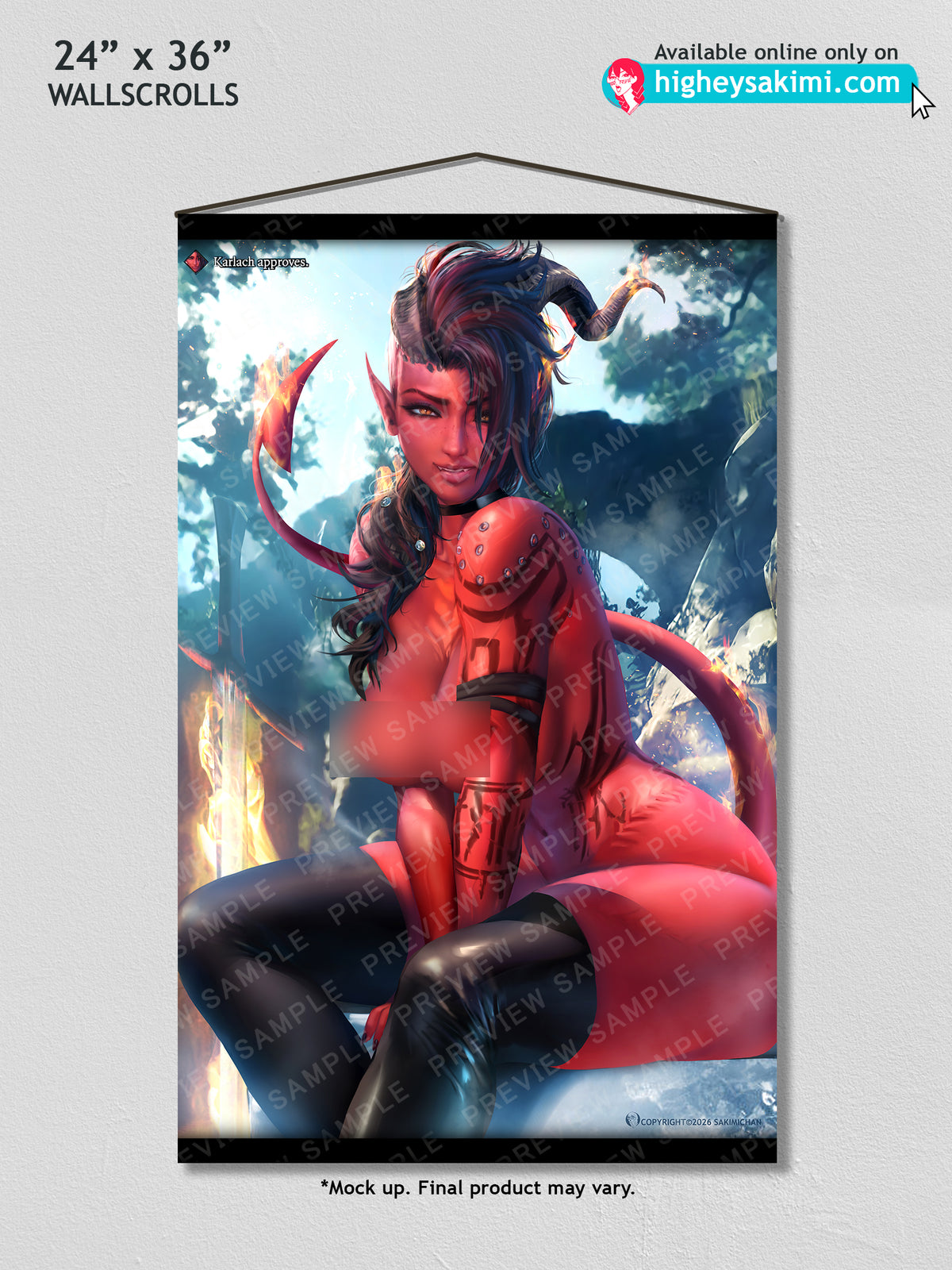 Karlach NSFW Wall Scroll