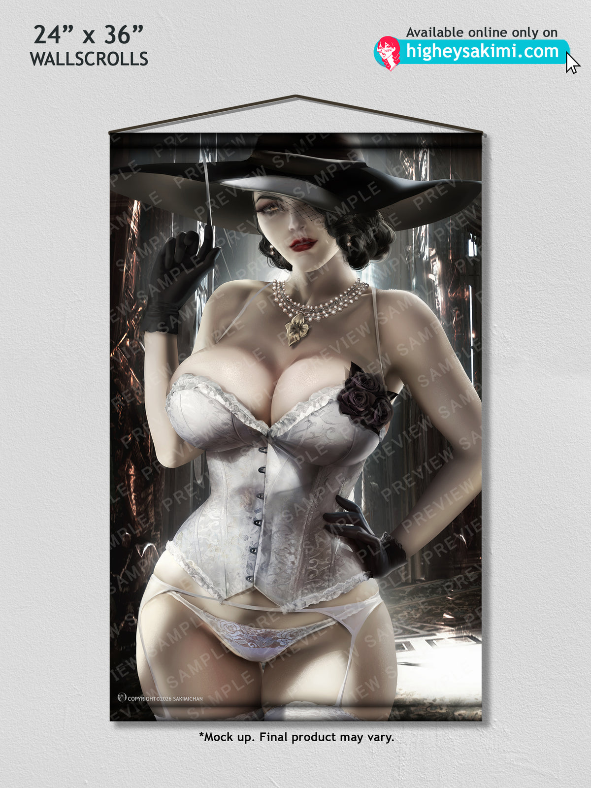 Lady Dimitrescu Wall Scroll