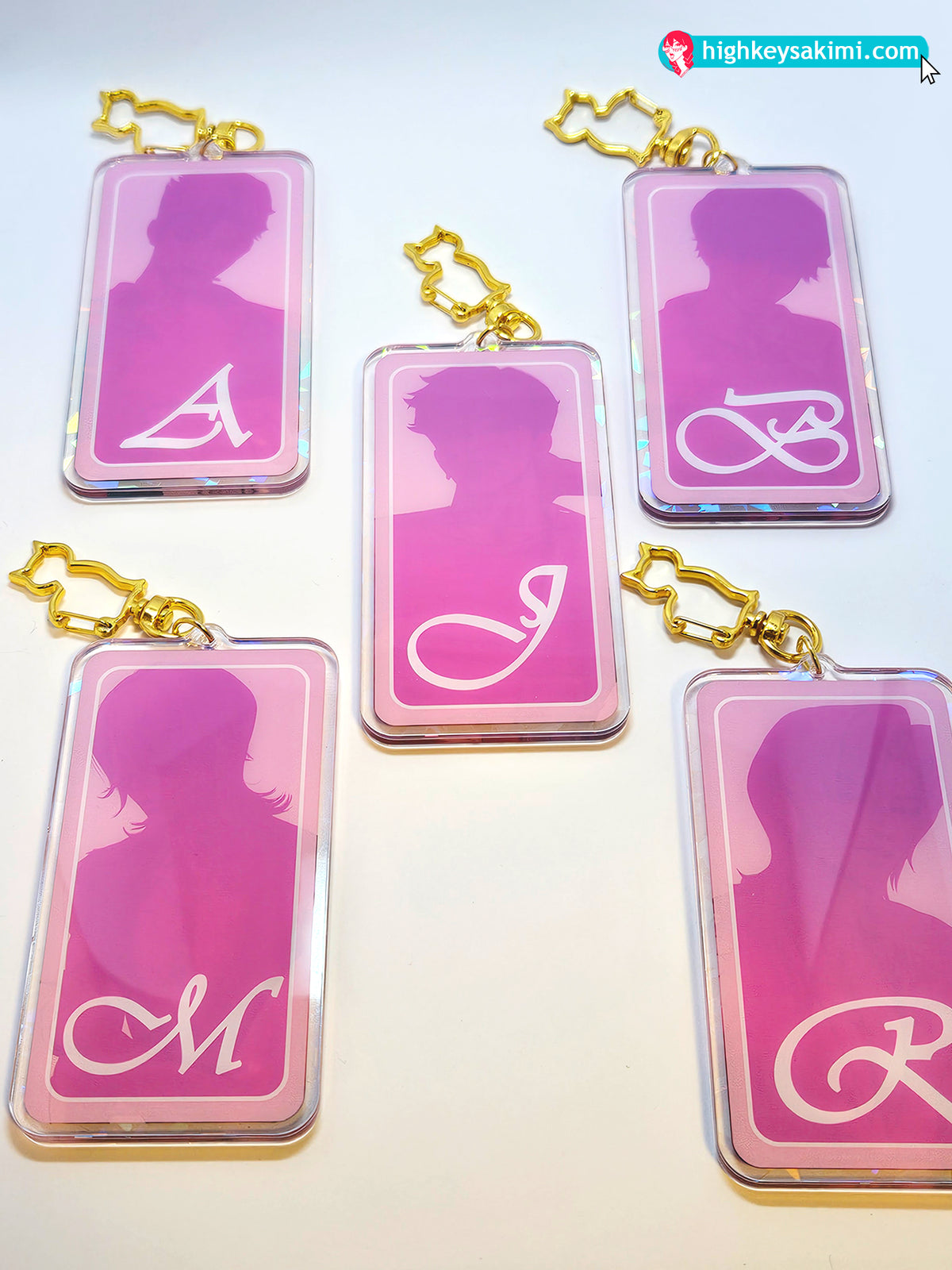 Abby Saja 4\\ Cracked Holo Keychain