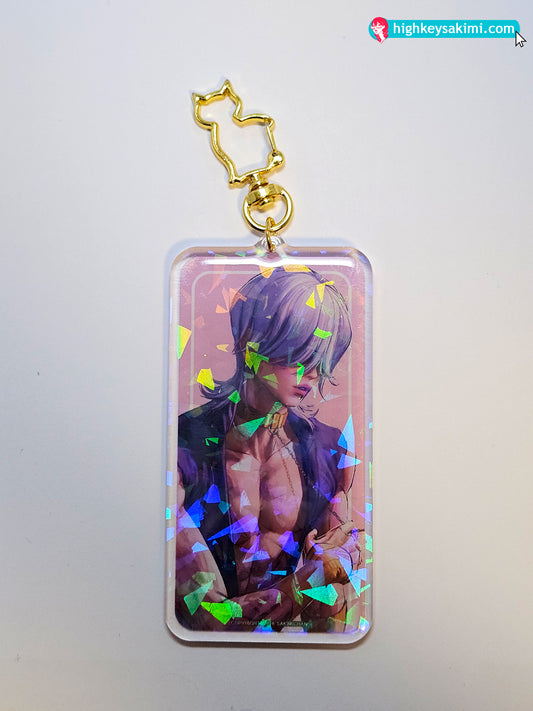 Mystery Saja 4\\ Cracked Holo Keychain