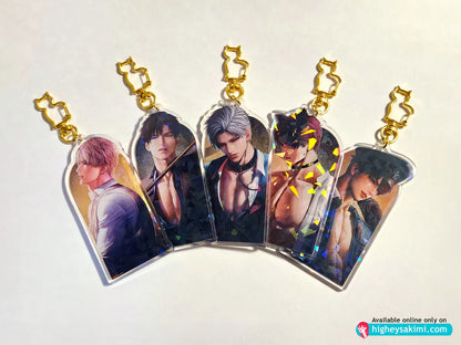 Caleb 4\\ Cracked Holo Keychain