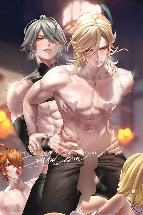 Alhaitham x Kaveh NSFW Poster #N402