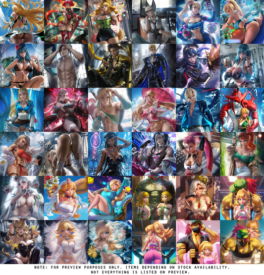 Nintendo Mystery Poster Bundle