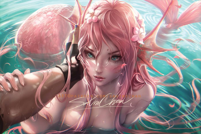Sakura Mermaid Poster#547