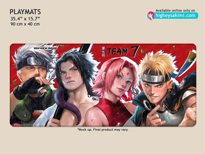 Naruto Team 7 Playmat