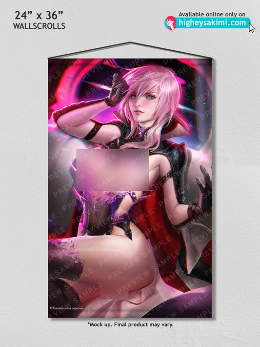 Lightning NSFW Wall Scroll