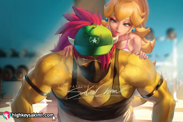 Bowser Gym Push-up Poster#506