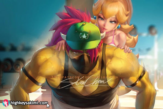 Bowser Gym Push-up Poster#506