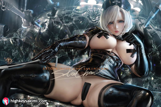 2B Black PVC Nurse Bandaid NSFW Poster #N93