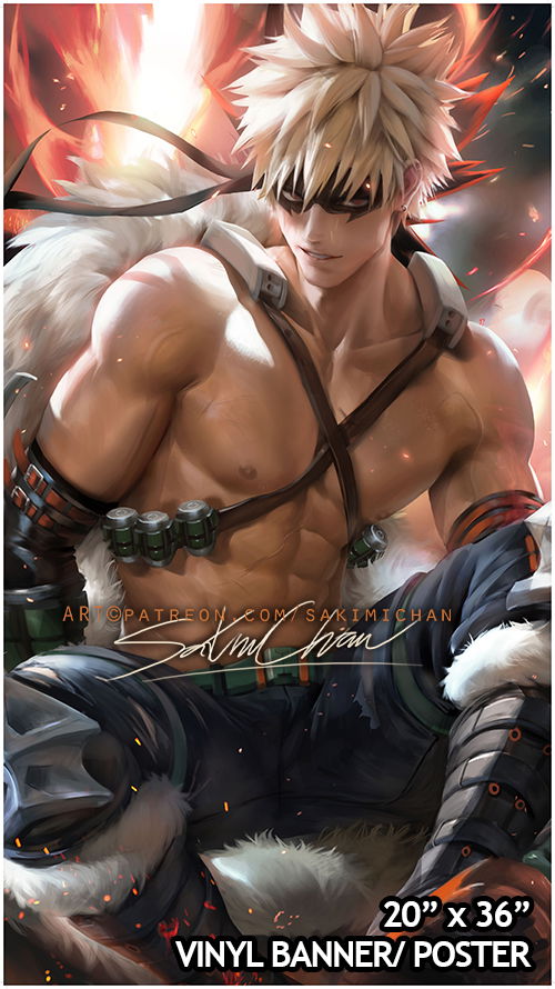 Bakugo Large Vinyl Poster SFW