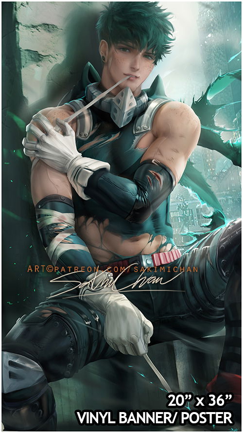 Deku Large Vinyl Poster SFW