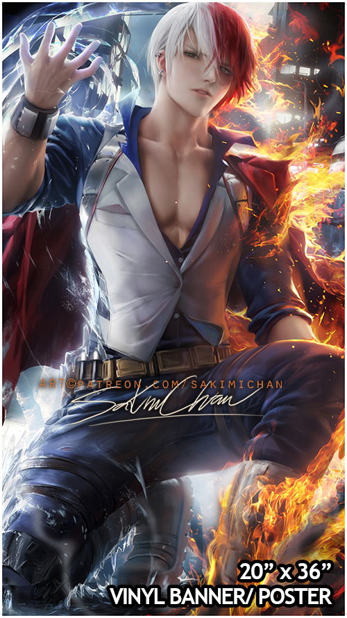 Todoroki Large Vinyl Poster SFW