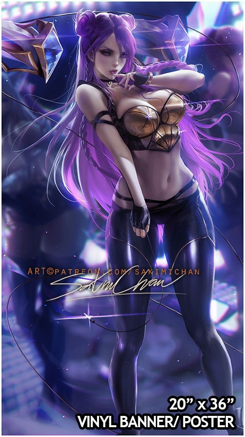 KDA Kaisa Large Vinyl Poster SFW