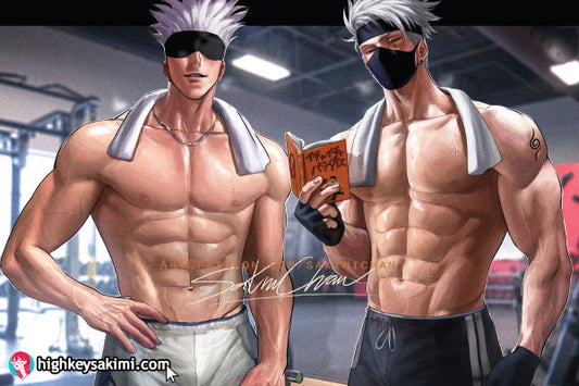 Gym Bros: Gojo & Kakashi Poster #720