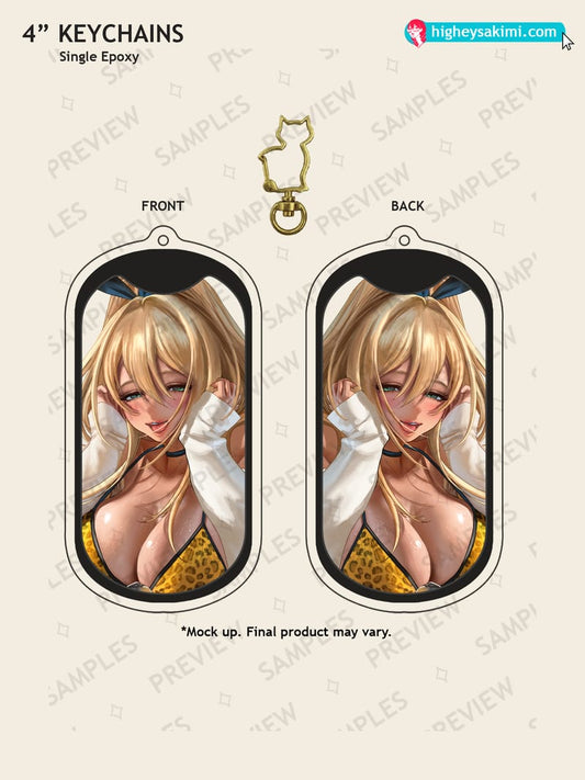 Summer Rupee 4\\ Clear Keychain