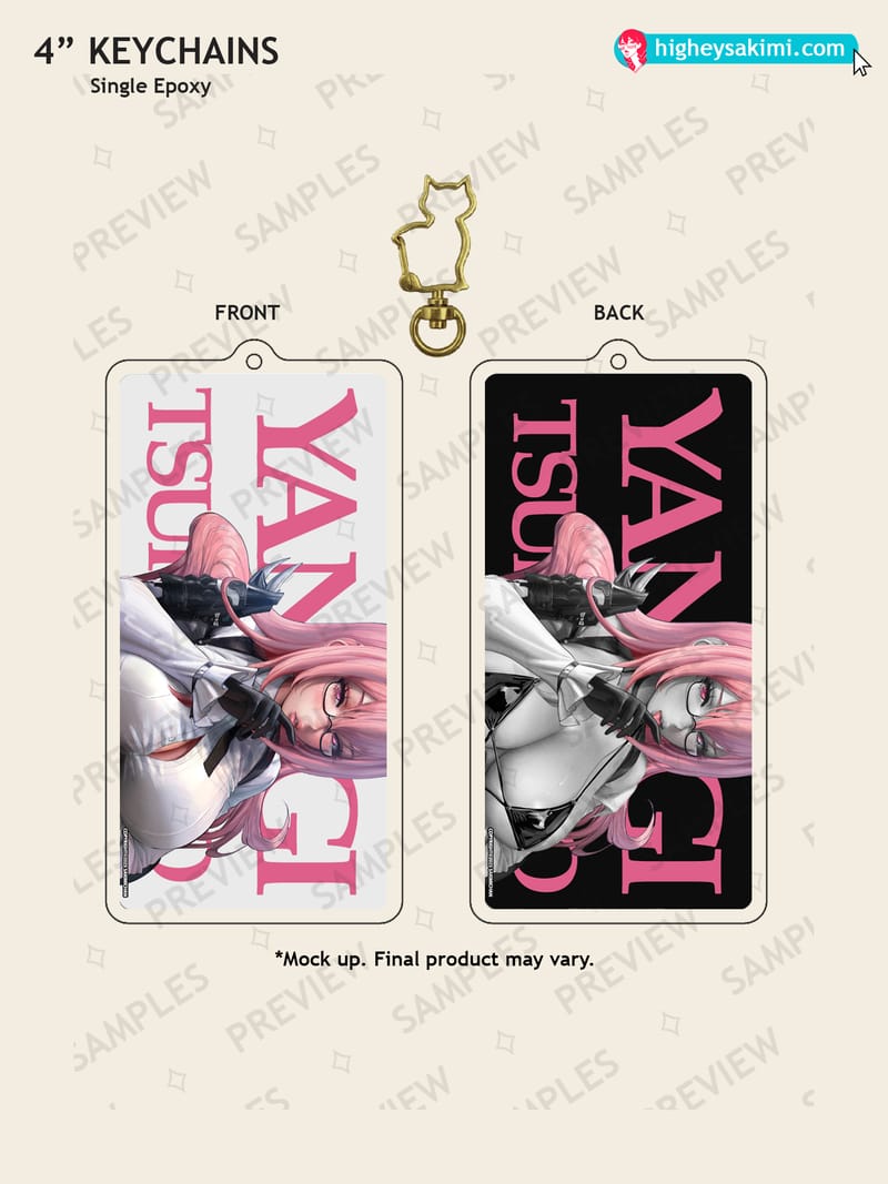 Yanagi 4\\ Clear Keychain