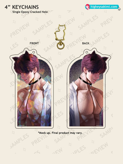 Rafayel 4\\ Cracked Holo Keychain