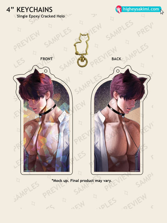 Rafayel 4\\ Cracked Holo Keychain