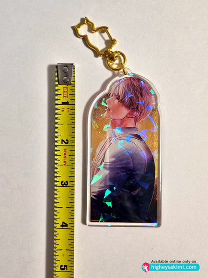 Xavier 4\\ Cracked Holo Keychain