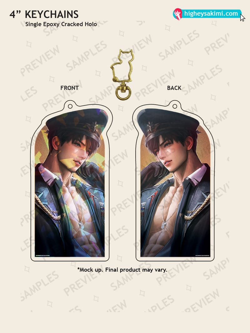 Caleb 4\\ Cracked Holo Keychain