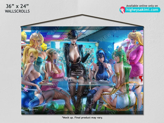 Smash Ladies Wall Scroll