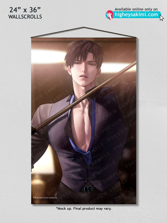 Zayne Pool Table Wall Scroll