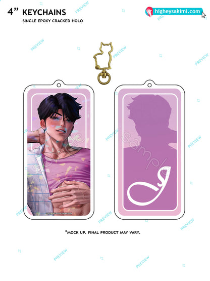Jinu Saja 4\\ Cracked Holo Keychain