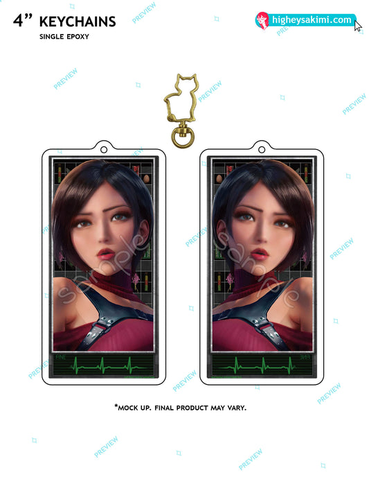 Ada Wong 4\\ Clear Keychain