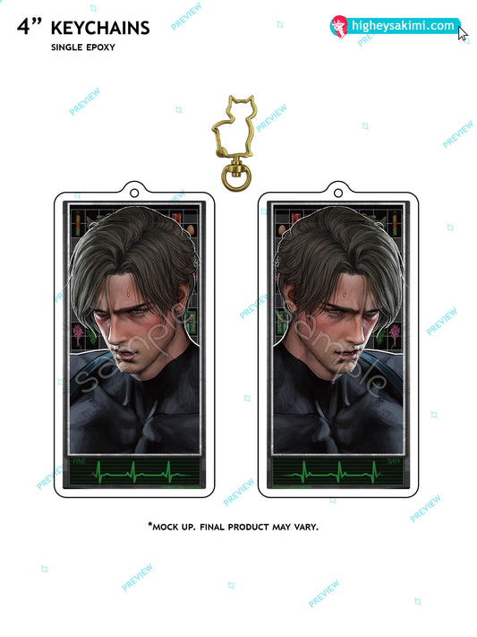 Leon Kennedy 4\\ Clear Keychain