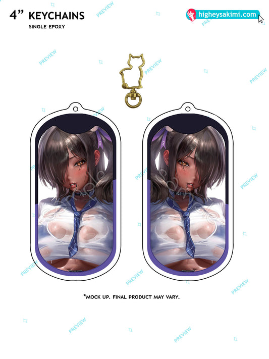 Naga 4\\ Clear Keychain