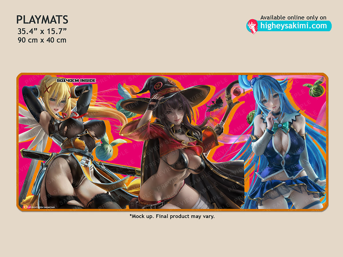 Kono Suba Girls Playmat