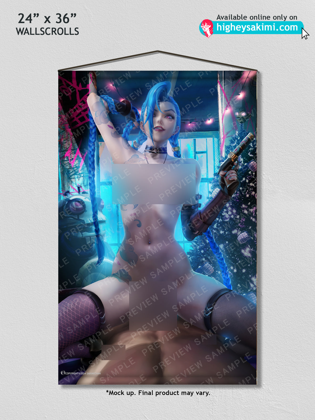 Jinx Ride NSFW Wall Scroll