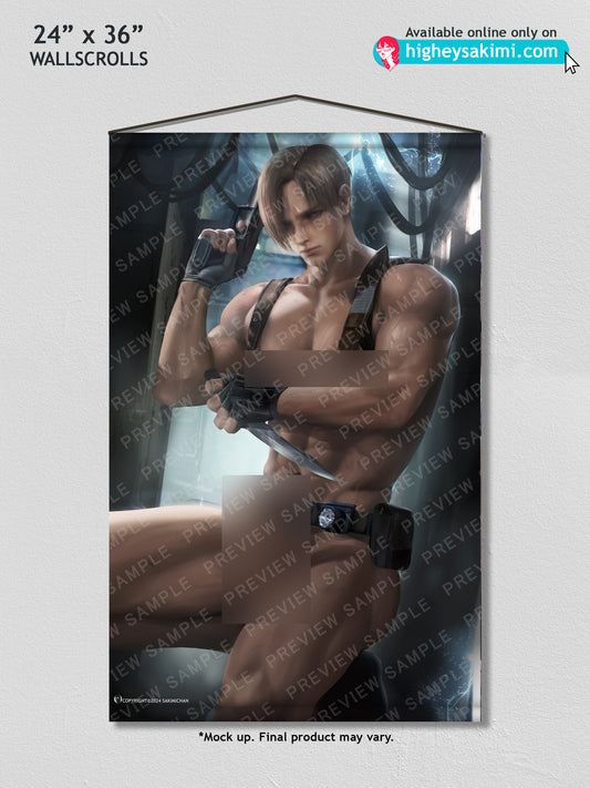 Leon Kennedy NSFW Wall Scroll