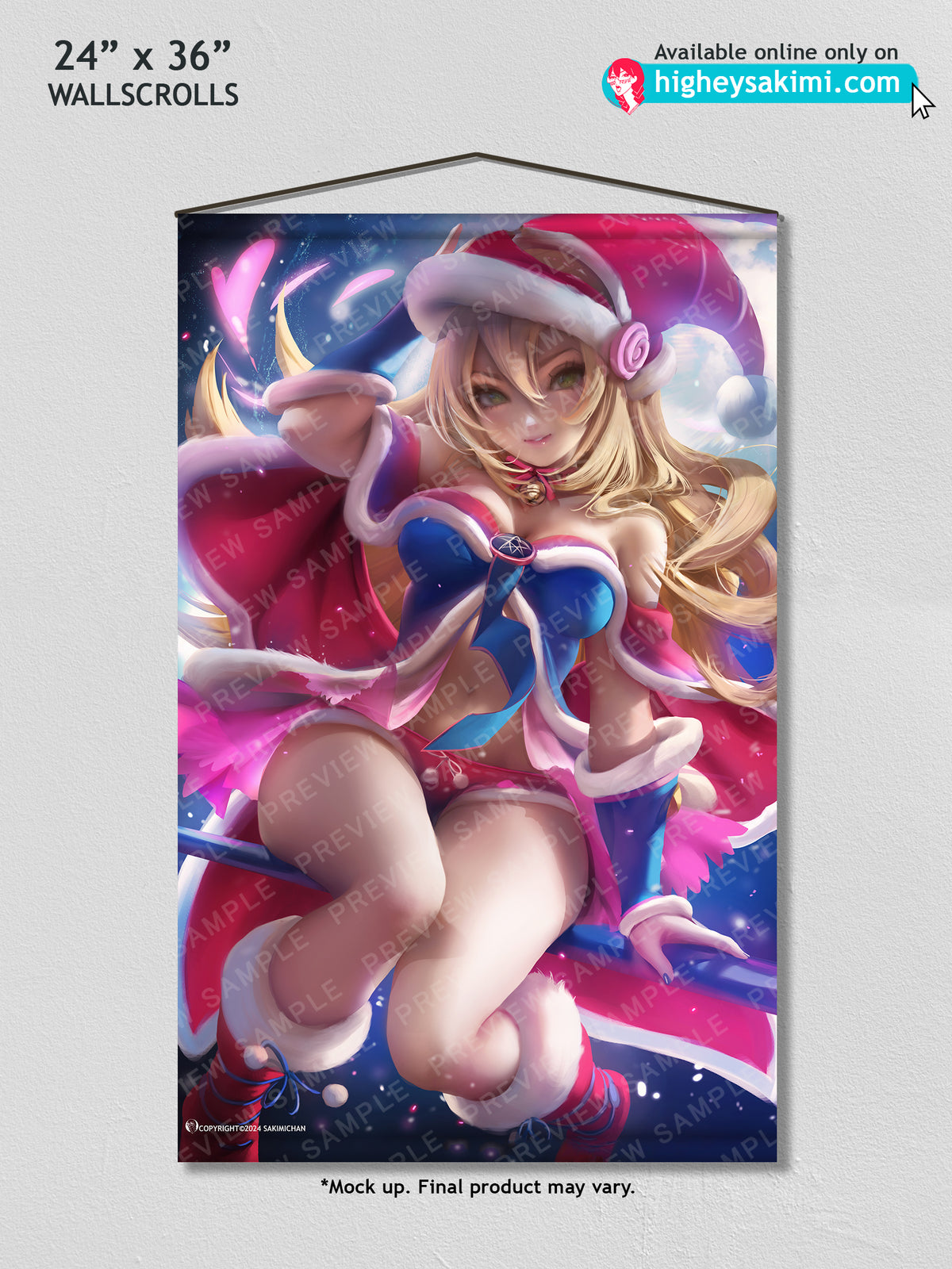 Christmas Dark Magician Wall Scroll