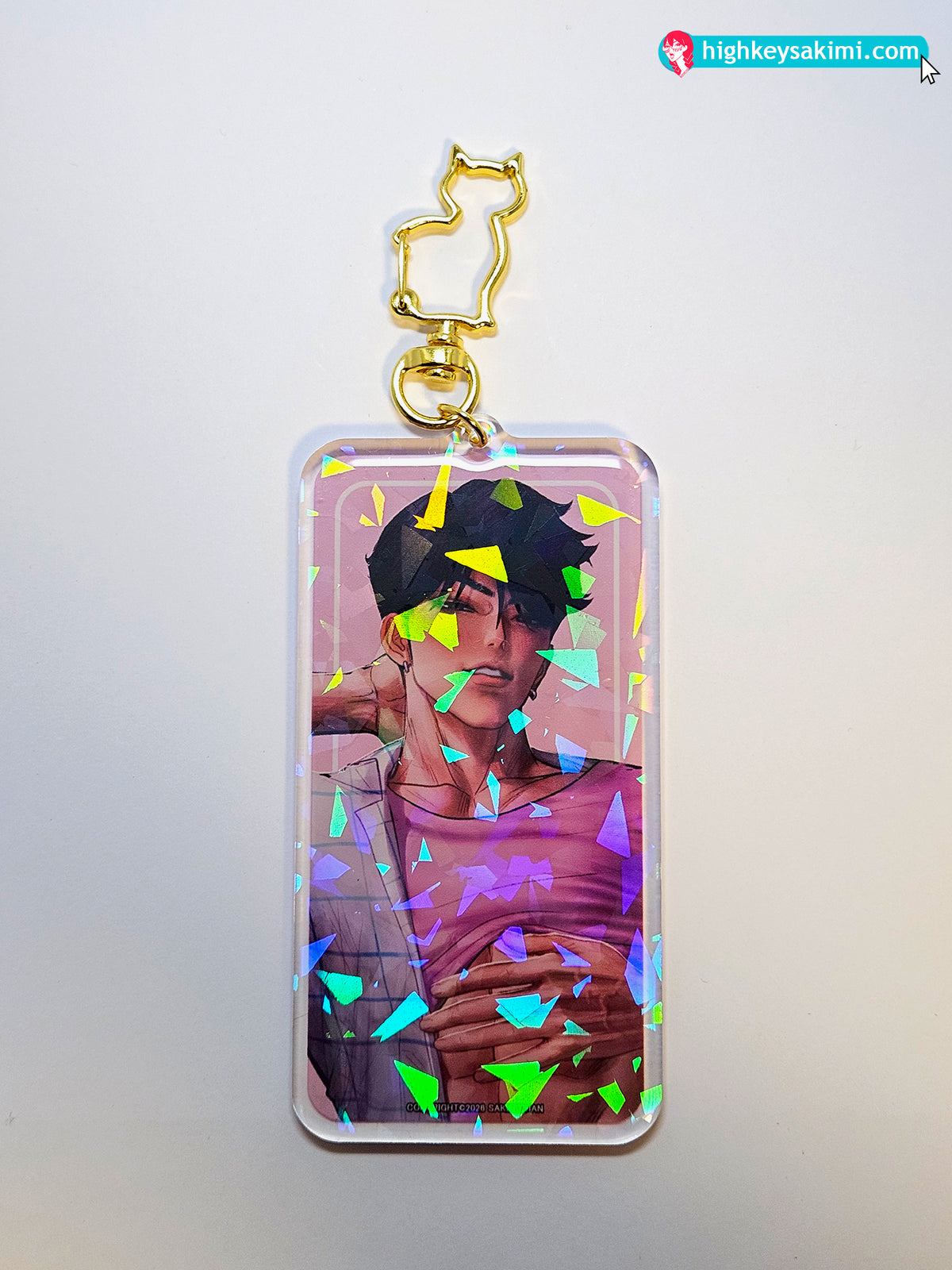 Jinu Saja 4\\ Cracked Holo Keychain